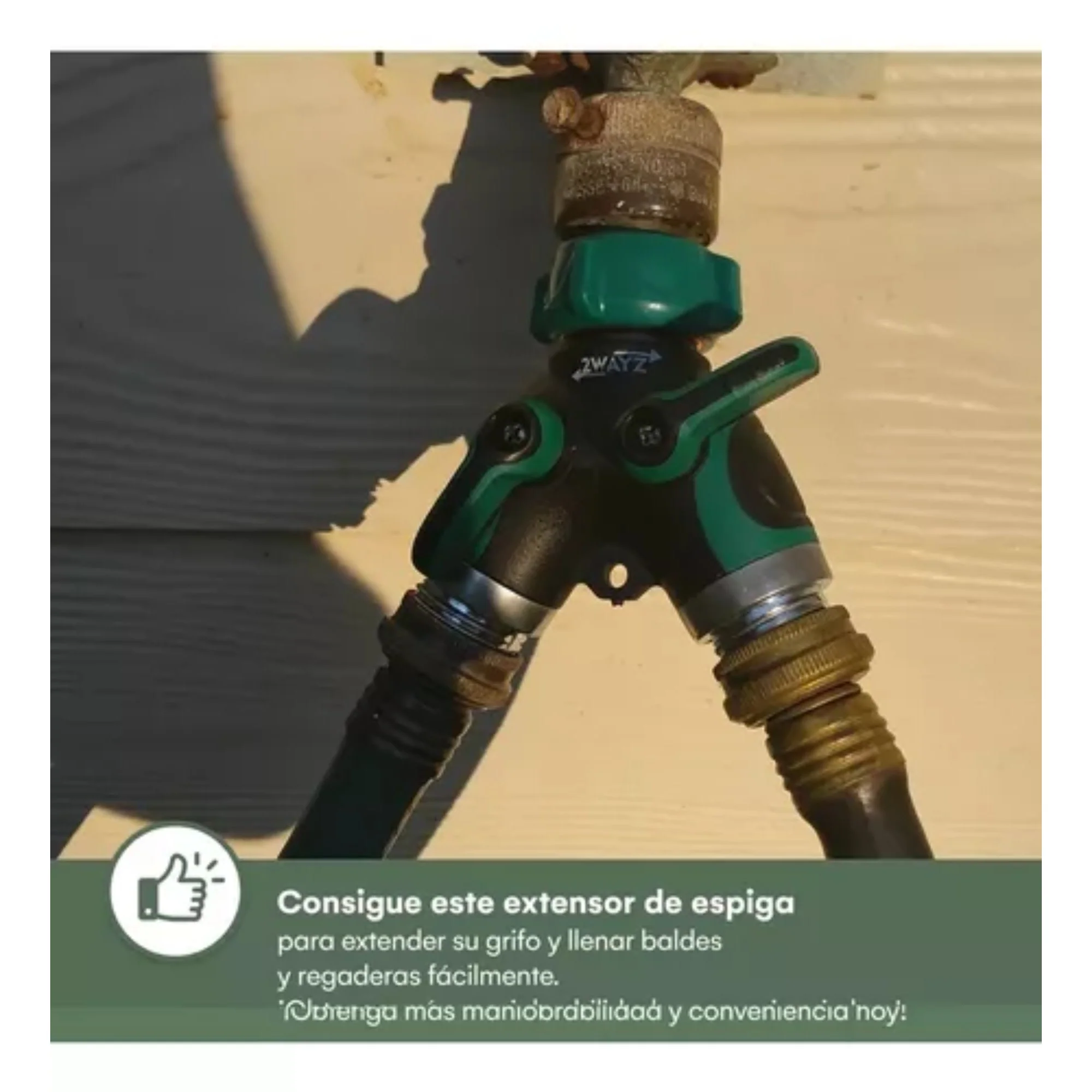 Adaptador Separador Divisor En Y Maguera Grifo Jardin 2 Vías - Image 3