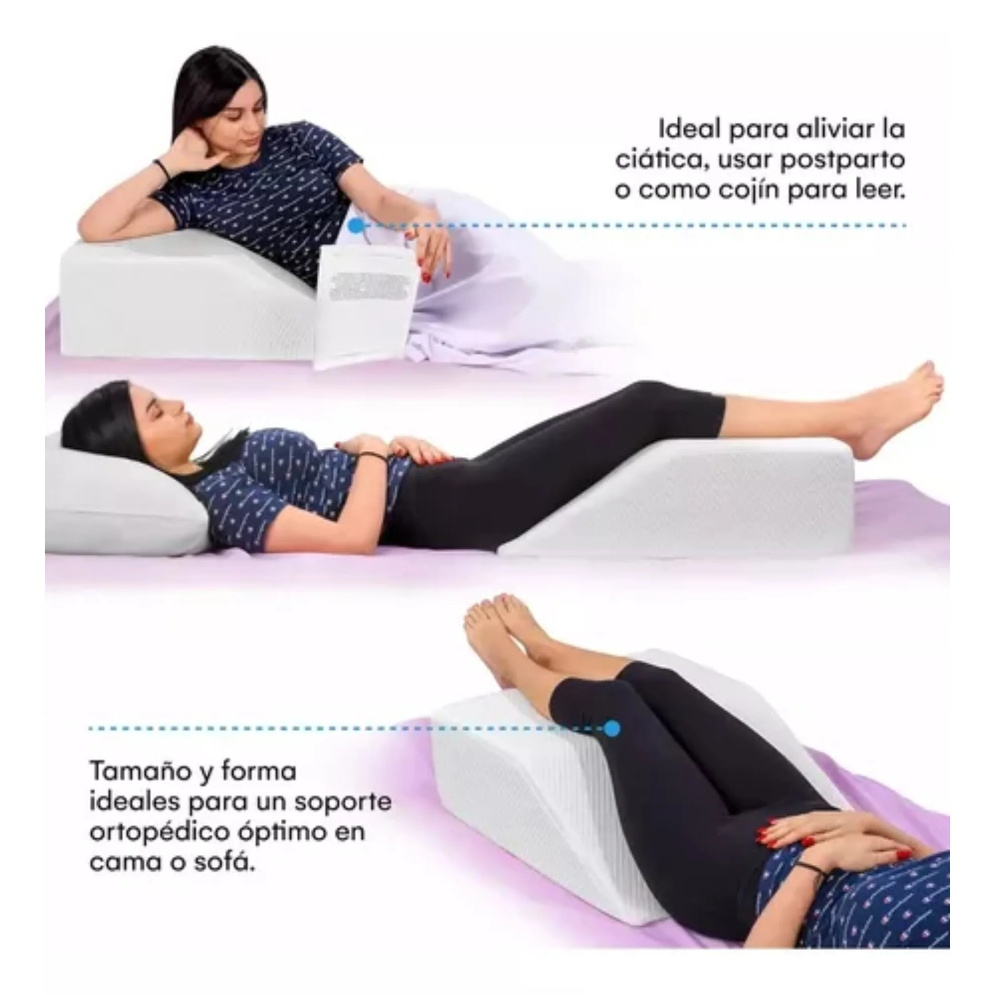 Almohada Apoyo Elevacion Piernas Ortopedica Viscoelastica - Image 5