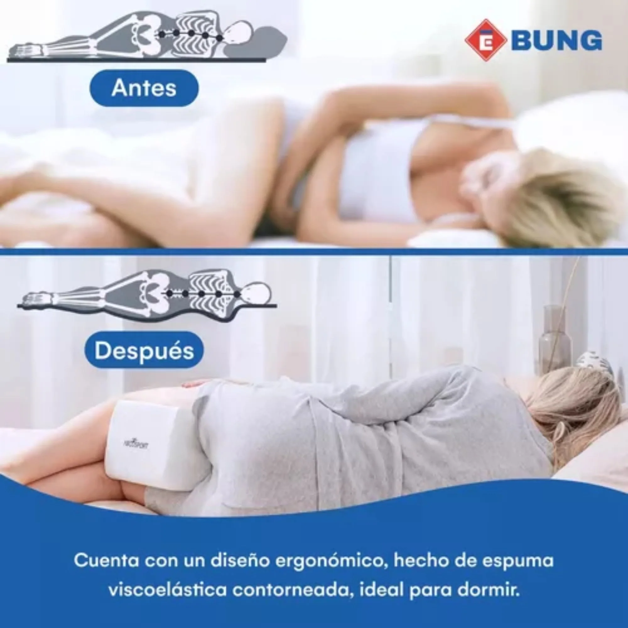 Almohada Cojin Rodilla Piernas Ergonomica Ortopedica - Image 4