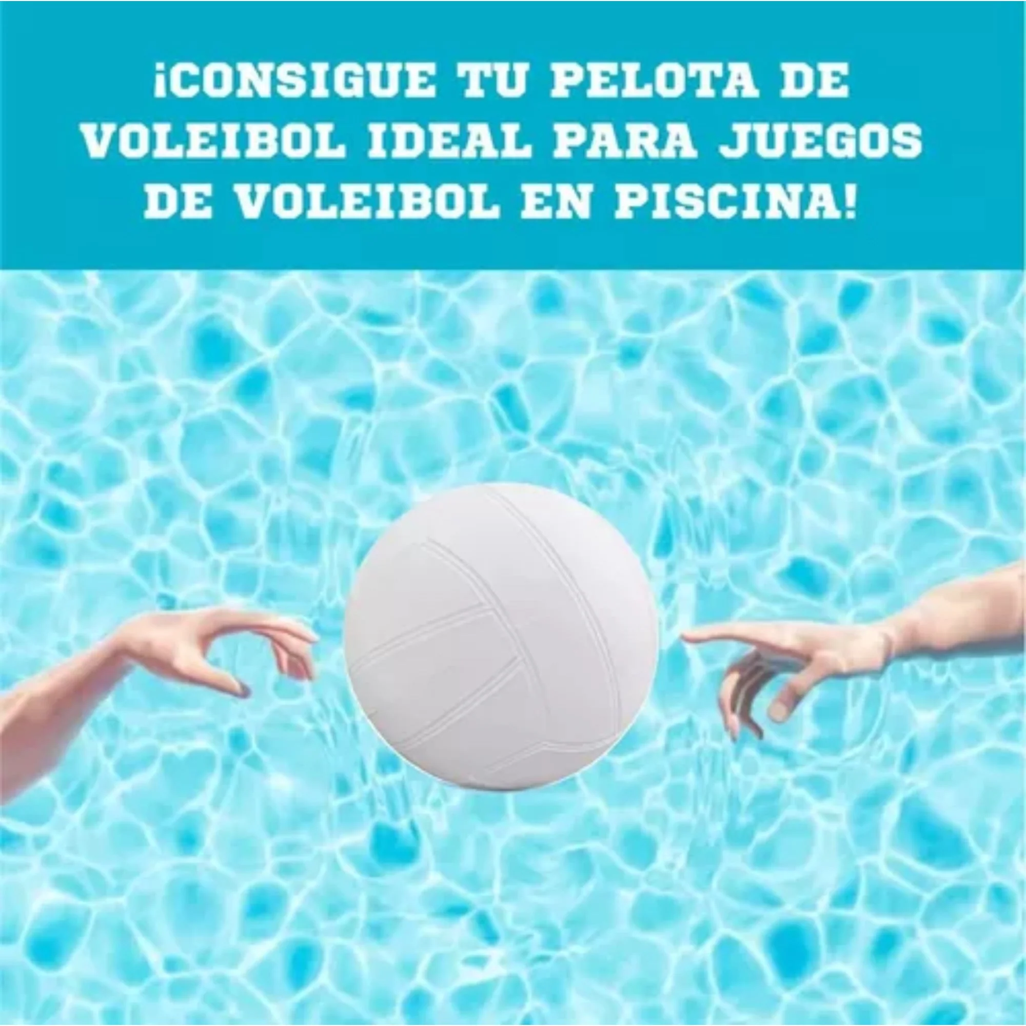Balon Pelota Voleibol Acuático Piscina Playa Promocion Blanco - Image 4