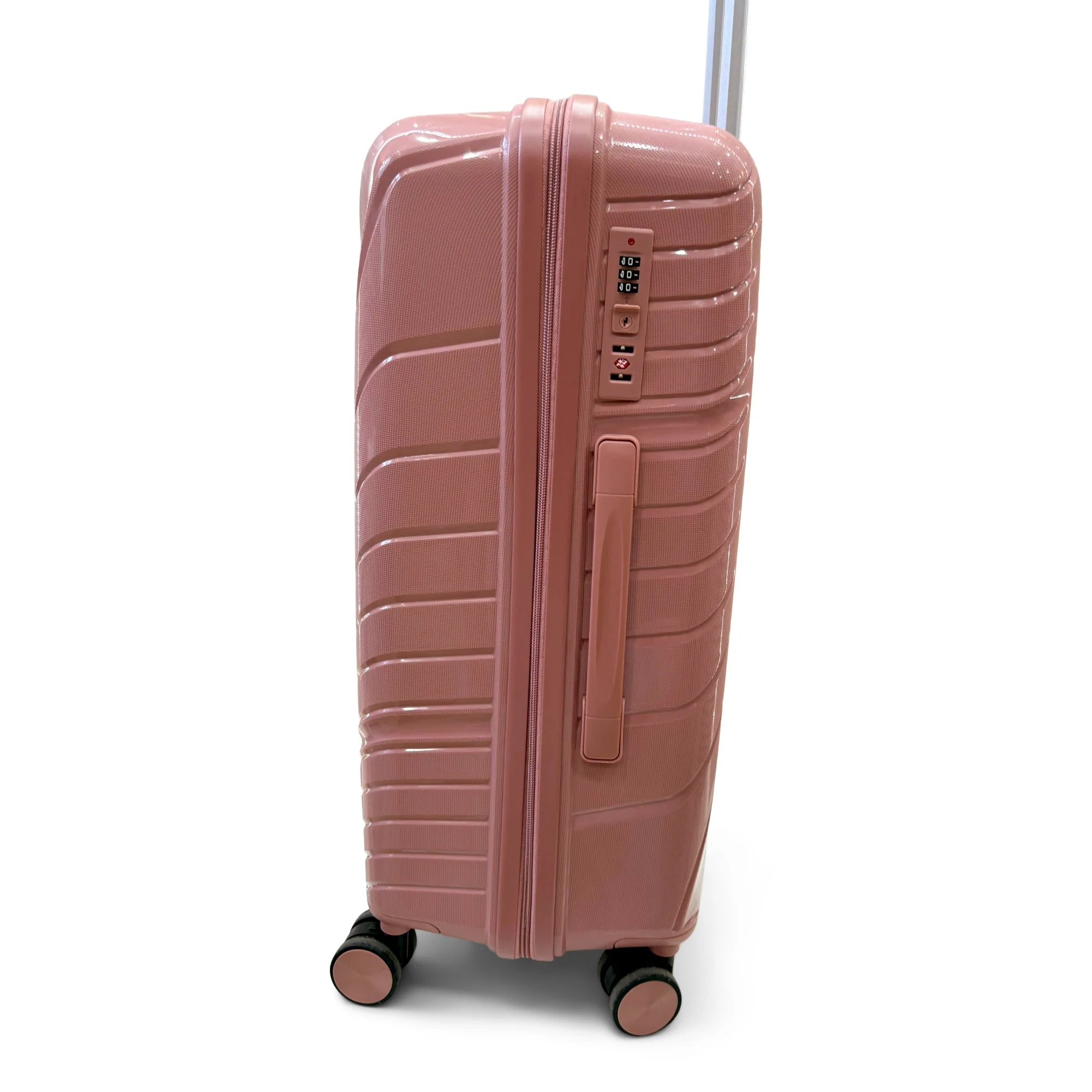 Combo de Maletas de Viaje Travel System 5 Tamaños Seguro TSA Rosado - Image 5
