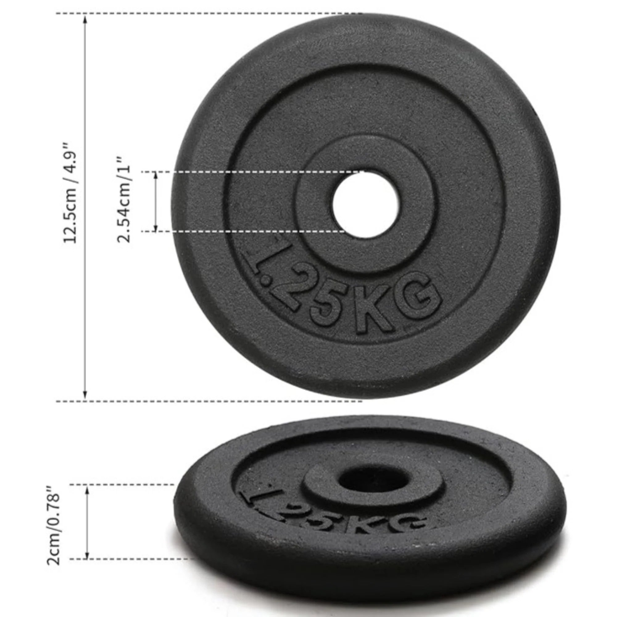 Disco de Pesas de 1,25 kg en Hierro Fundido – Resistencia y Calidad para tu Entrenamiento - Image 5