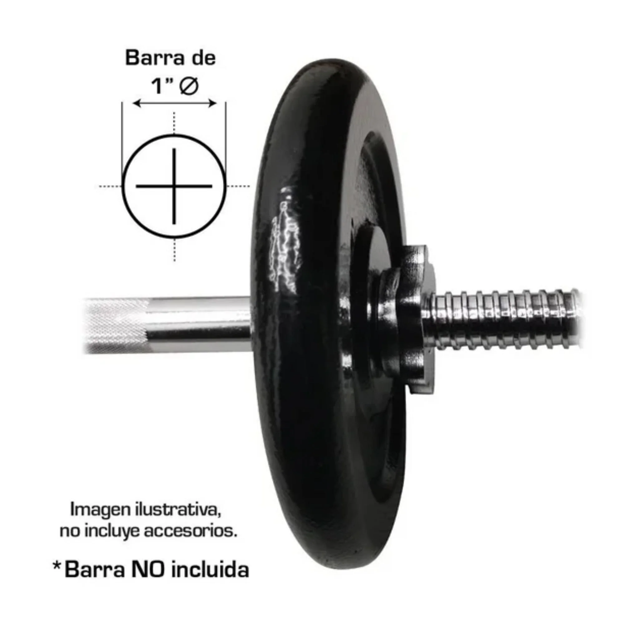 Disco de Pesas de 5 kg en Hierro Fundido – Resistencia y Calidad para tu Entrenamiento - Image 3
