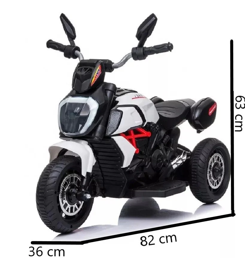 Moto Eléctrica De 3 ruedas Para Niños Y Niñas 6v Tipo Ducati - Image 3