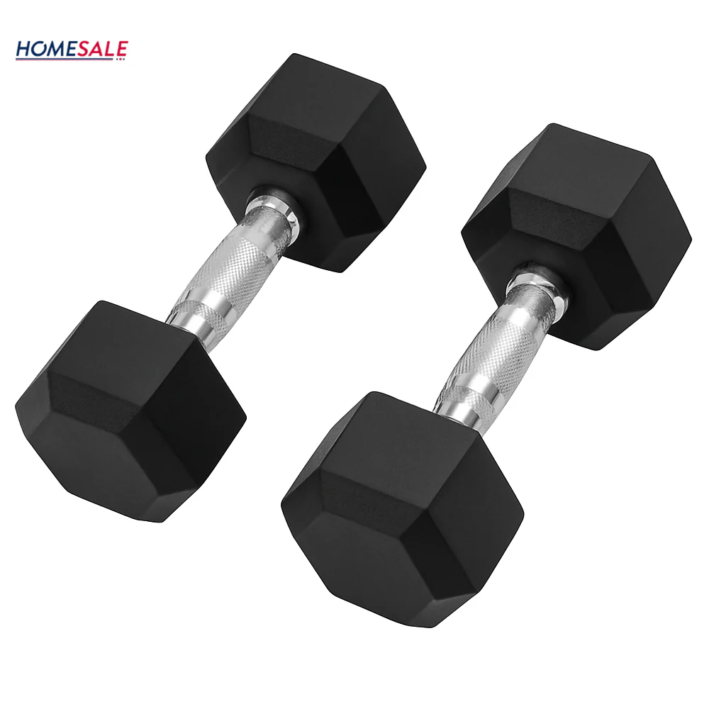 Par de Pesas Hexagonales 20 lbs Encauchetadas 40 Lbs en Total - Image 3