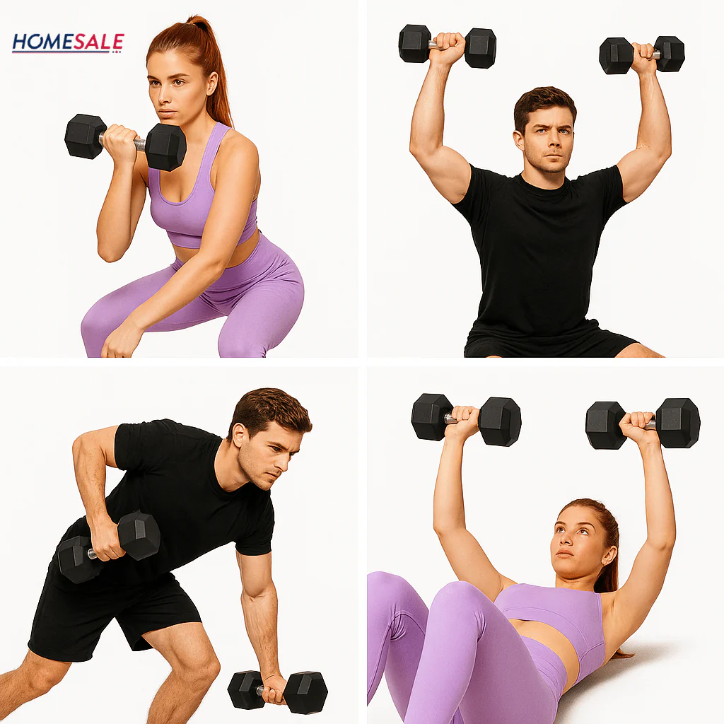 Par de Pesas Hexagonales 25 lbs Encauchetadas 50 Lbs en Total - Image 5