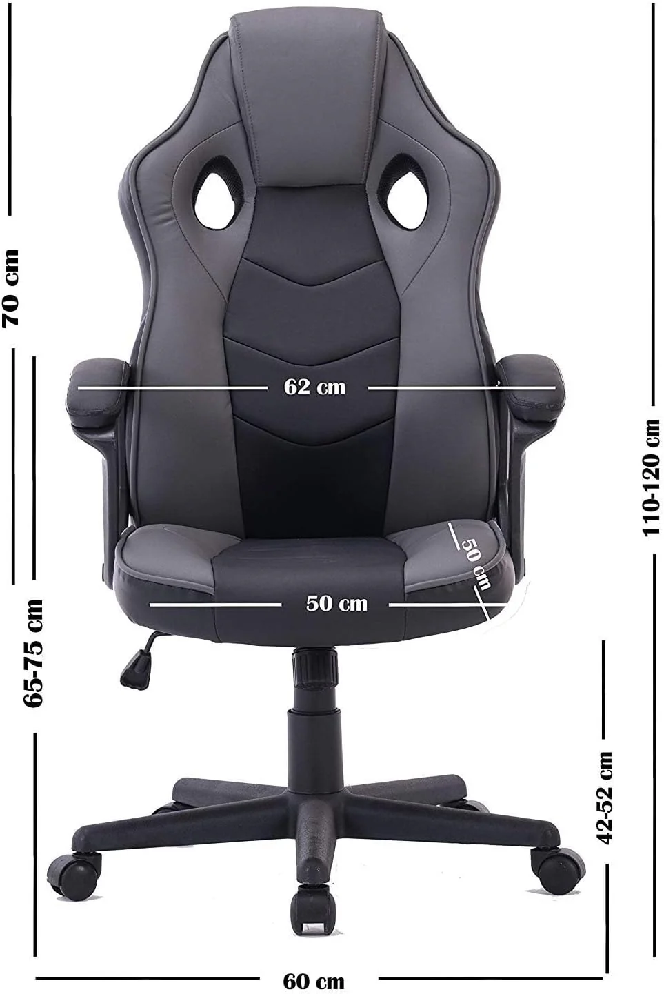 Silla Gamer Ergonomica Reclinable MultiColor cuero sintético - Image 6