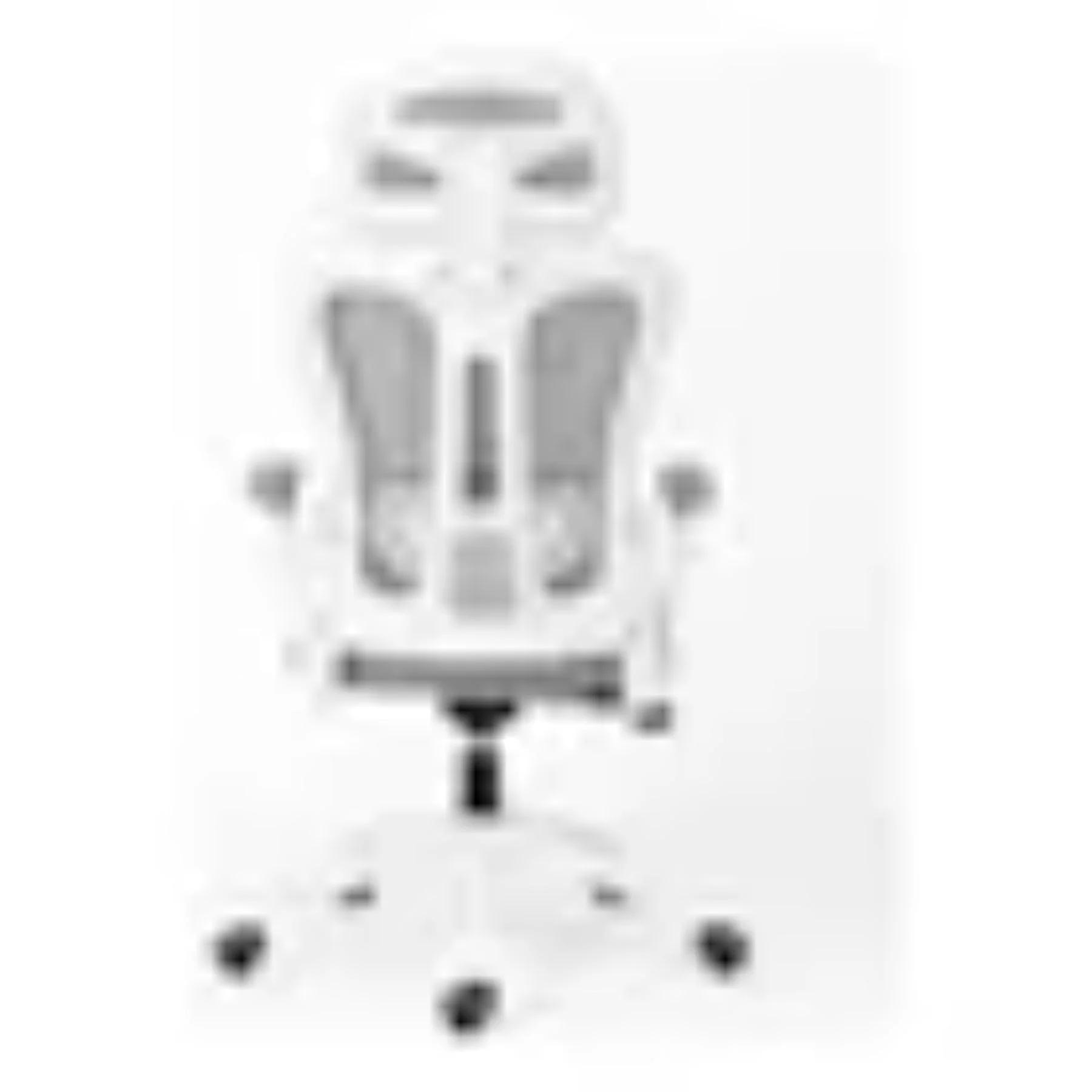 Silla Oficina Ergonomica Reclinable Ajuste Altura Posacabeza Gris Nylon / Policarbonato / Metal - Image 7